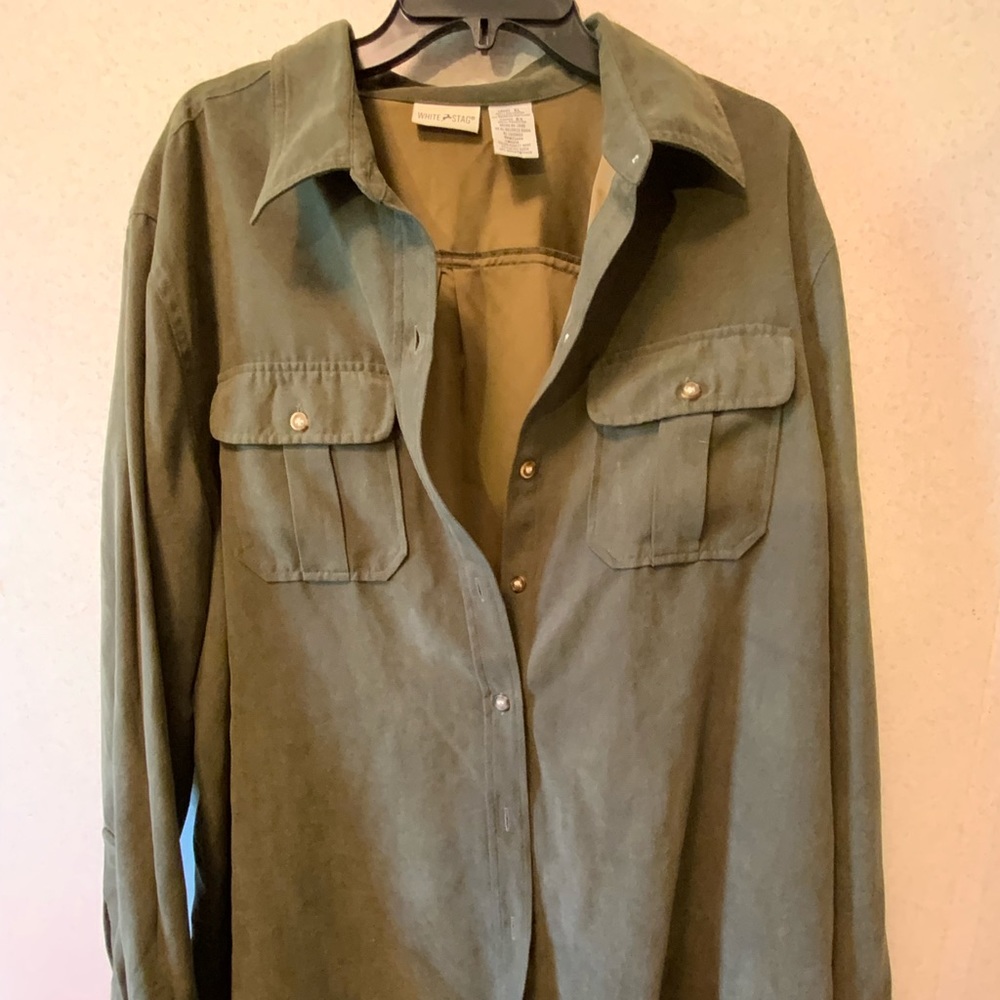 White Stag green suede vintage looking jacket